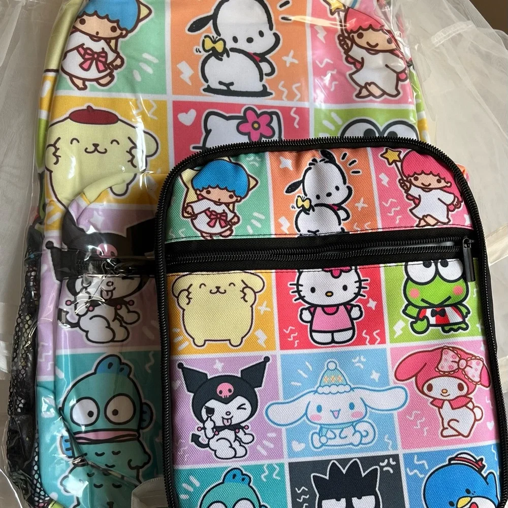 Sanrio Family Back Pack and Lunch Bag Set